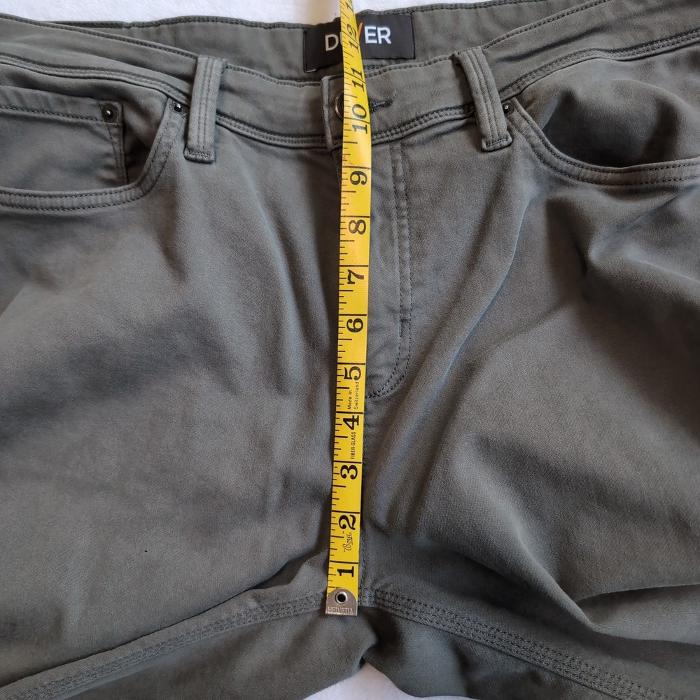 DU/ER No Sweat Pants Men 36x32 Olive Green N2X Relaxed Taper Performance Stretch - Picture 6 of 9